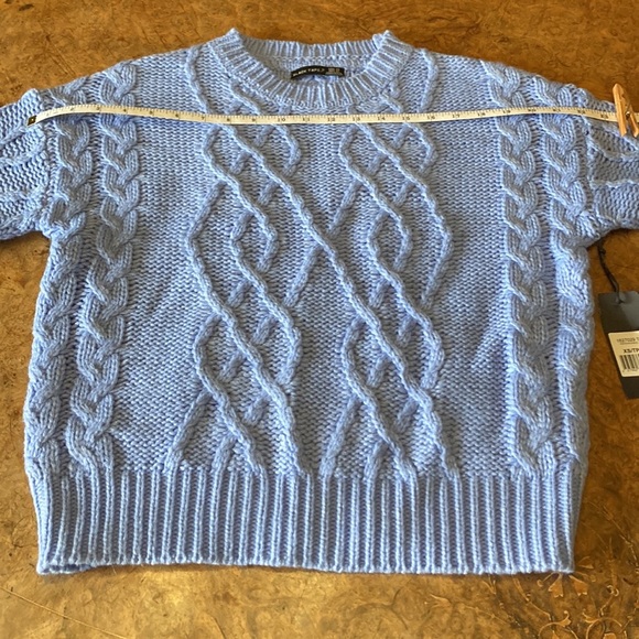 Light Blue Cableknit Sweater - Picture 5 of 10